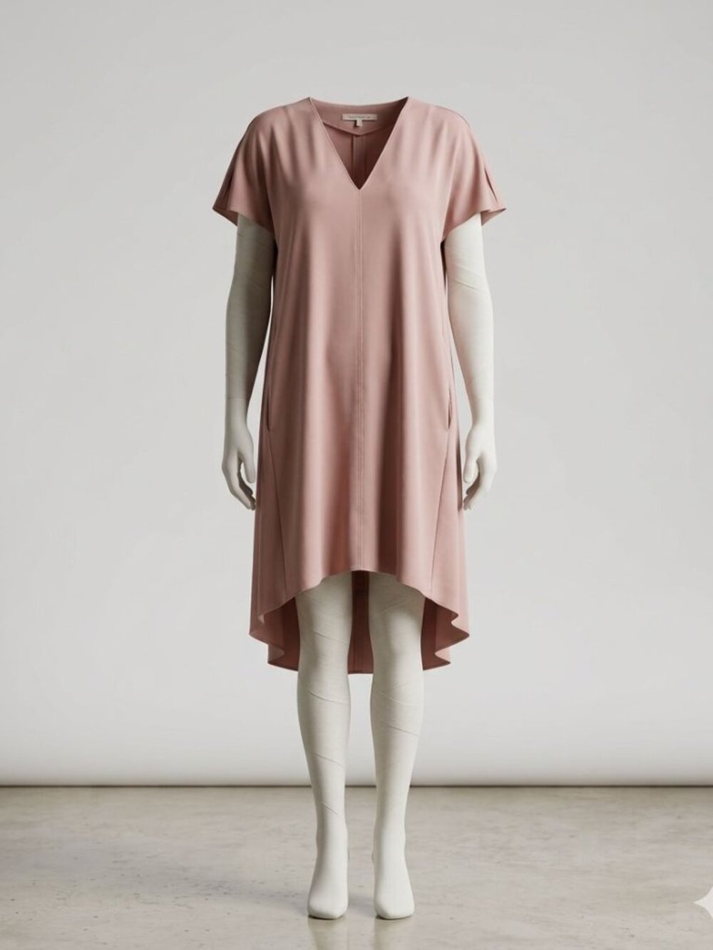 Rachel Roy Women's V- Neck Shift dress,Color Pink, Size L